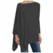 Womens Casual blouse Solid Long Sleeve Irregular Sweatshirt Loose - ROSAMISS STORE