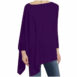 Womens Casual blouse Solid Long Sleeve Irregular Sweatshirt Loose - ROSAMISS STORE