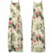 Women V Neck Split Dress Floral Print Long  Summer Spaghetti Strap Party - ROSAMISS STORE