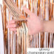 Birthday Party Wedding Decoration Backdrop Curtains Glitter Glossy Fringe Tinsel Foil - ROSAMISS STORE