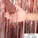 Birthday Party Wedding Decoration Backdrop Curtains Glitter Glossy Fringe Tinsel Foil - ROSAMISS STORE
