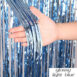 Birthday Party Wedding Decoration Backdrop Curtains Glitter Glossy Fringe Tinsel Foil - ROSAMISS STORE