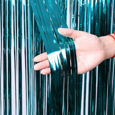 Birthday Party Wedding Decoration Backdrop Curtains Glitter Glossy Fringe Tinsel Foil - ROSAMISS STORE