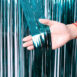 Birthday Party Wedding Decoration Backdrop Curtains Glitter Glossy Fringe Tinsel Foil - ROSAMISS STORE