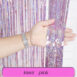 Birthday Party Wedding Decoration Backdrop Curtains Glitter Glossy Fringe Tinsel Foil - ROSAMISS STORE