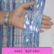 Birthday Party Wedding Decoration Backdrop Curtains Glitter Glossy Fringe Tinsel Foil - ROSAMISS STORE