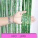 Birthday Party Wedding Decoration Backdrop Curtains Glitter Glossy Fringe Tinsel Foil - ROSAMISS STORE