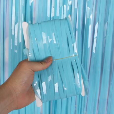 Birthday Party Wedding Decoration Backdrop Curtains Glitter Glossy Fringe Tinsel Foil - ROSAMISS STORE