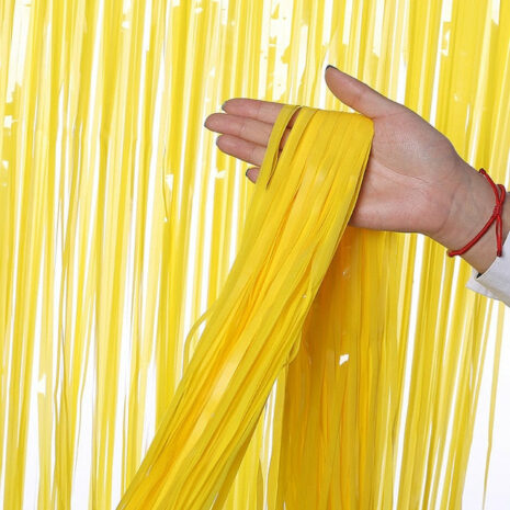 Birthday Party Wedding Decoration Backdrop Curtains Glitter Glossy Fringe Tinsel Foil - ROSAMISS STORE