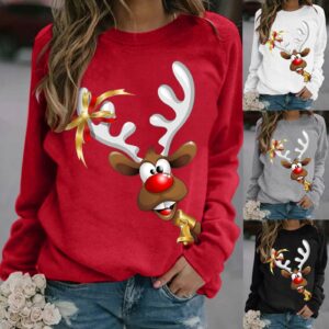 sweatshirt woman winter 2021 Chirstmas Long-sleeved Casual Blouse Pullover