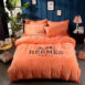 Orange Hermes bed set