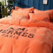 Orange Hermes bed set