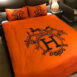 Orange Background Hermes bed set
