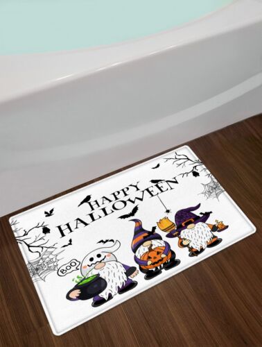 Horror Crow Pumpkin Gnome Halloween Shower Curtain
