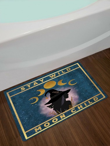 Stay Wild Moon child Halloween Shower Curtain