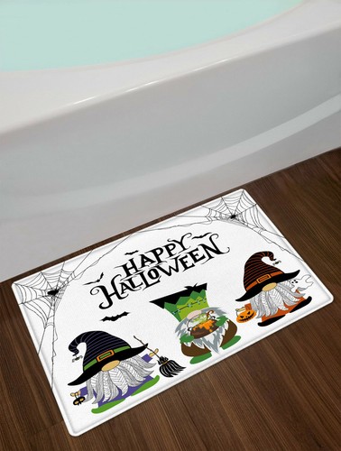 Spider Web Funny Gnomes Halloween Shower Curtain