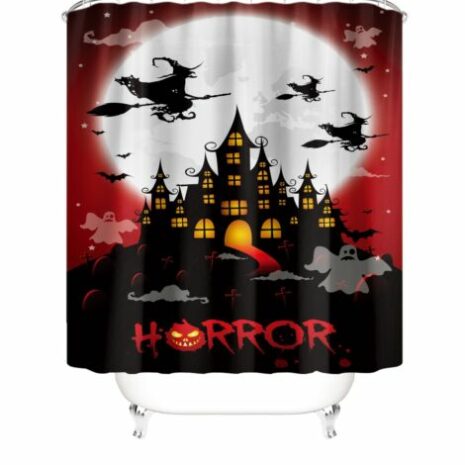 Horror Halloween Shower Curtain