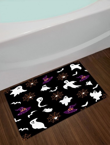 Witch Hat Ghost Halloween Shower Curtain