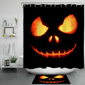 Scary Pumpkin King Halloween Shower Curtain