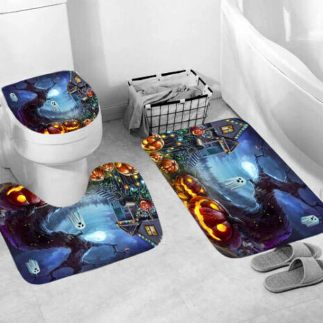 Pumpkin Halloween Shower Curtain