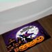 Horror Castle Pumpkin Black Cat Halloween Shower Curtain