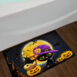 Full Moon Black Cat Pumpkin Halloween Shower Curtain