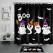 Ghost Boo Halloween Shower Curtain