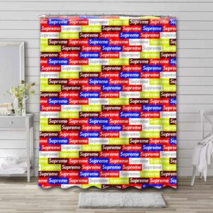 Supreme Pattern Shower Curtain Set
