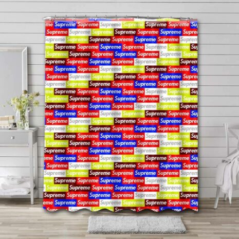 Supreme Pattern Shower Curtain Set
