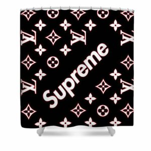 Supreme X Louis Vuitton Red Shower Curtain