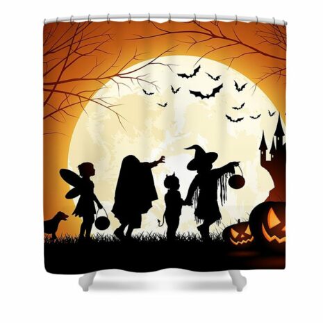 Trick or Treat Halloween Shower Curtain