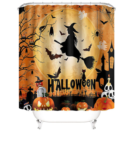 Witch Halloween shower curtain