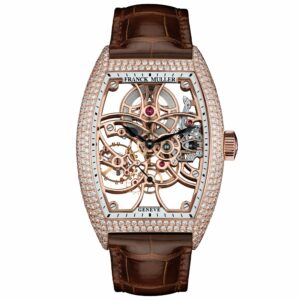 Cintree Curvex Rose Gold Skeleton Full Diamond