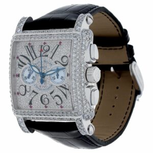 White Gold Full Diamond King Conquistador Cortez