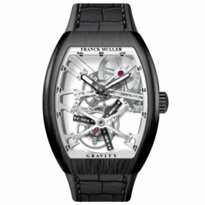 V45 Vanguard Gravity Skeleton Tourbillon Brushed Black Titanium - White