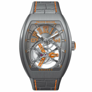 V45 Vanguard Gravity Tourbillon Brushed Titanium - Orange
