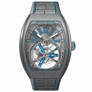 V45 Vanguard Gravity Tourbillon Brushed Titanium - Blue