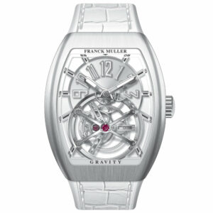 V45 Vanguard Gravity Tourbillon Brushed Steel - White