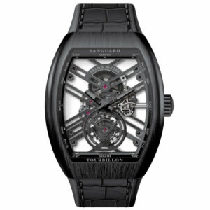 V45 Vanguard Tourbillon Skeleton Brushed Titanium - Orange