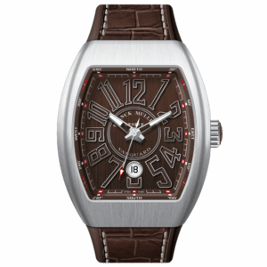 V45 Vanguard Brushed Stainless Steel - Brown