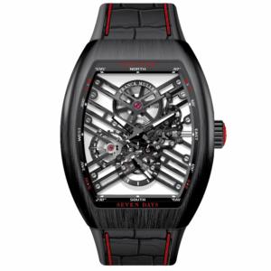 V45 Vanguard Black Titanium Seven Days Skeleton - Red