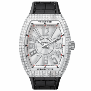 V45 Vanguard Slim Stainless Steel White Diamonds Case