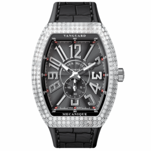 V45 Vanguard Slim Stainless Steel White Diamonds Case