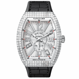 V45 Vanguard Slim Stainless Steel White Diamonds Case