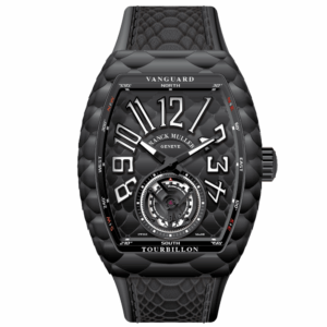 V45 Vanguard Cobra Black Stainless Steel Tourbillon
