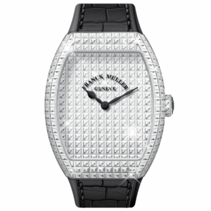 V45 Vanguard Invisible Setting White Diamonds White Gold  - Black