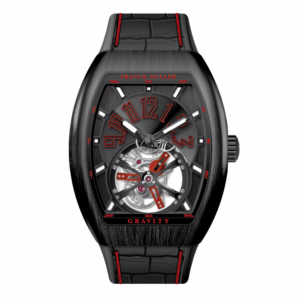 V41 Vanguard Gravity Tourbillon Brushed Black Titanium - Red