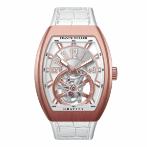 V41 Vanguard Gravity Tourbillon Brushed Rose Gold - White