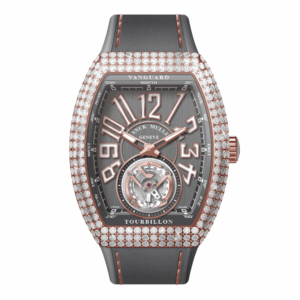 V41 Vanguard Tourbillon Rose Gold White Diamonds Case - Grey