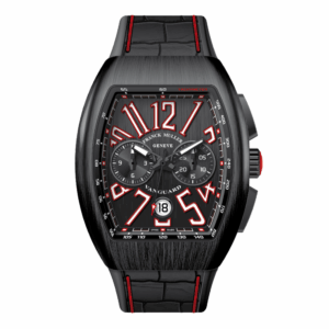 V41 Vanguard Chrono Brushed Black Titanium - Red